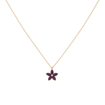 Κολιέ Σε Κίτρινο Χρυσό - Λουλούδι (N68 - ΑΧ3247)